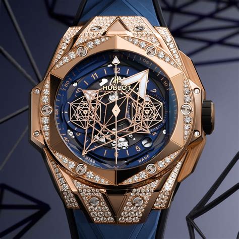 hublot transparent bleu|hublot sang bleu watch.